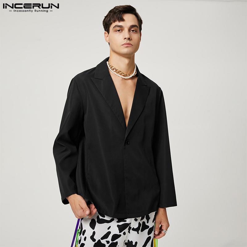 

INCERUN Весна Осень Мужчины Выдалбливают Кисточки Пальто Куртки Повседневная Вечеринка Свободный Блейзер Плюс Размер