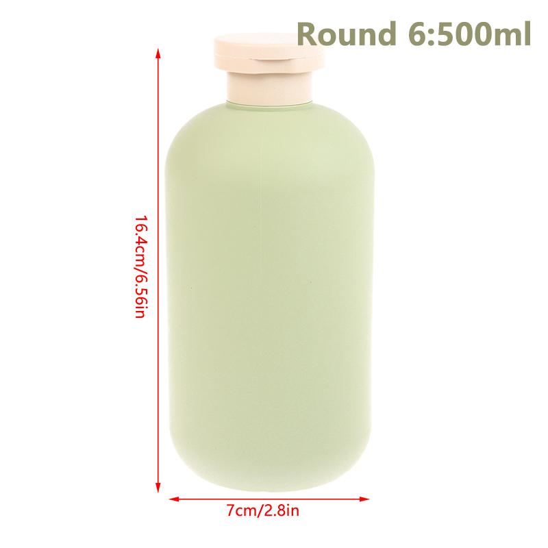 100Ml-500Ml Avocado Green Plastic Shampoo Shower Gel Foaming Soap Dispensers Refillable Bottles Flip Lotion Bottles