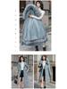 Women's Mid-Length Cotton Coat, 2024 Winter Loose Korean Style Jacket with Thick Velvet Lining and Detachable Parka