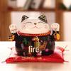 Large Ceramic Lucky Cat Ornament: Creative Piggy Bank & Home Decoration Gift