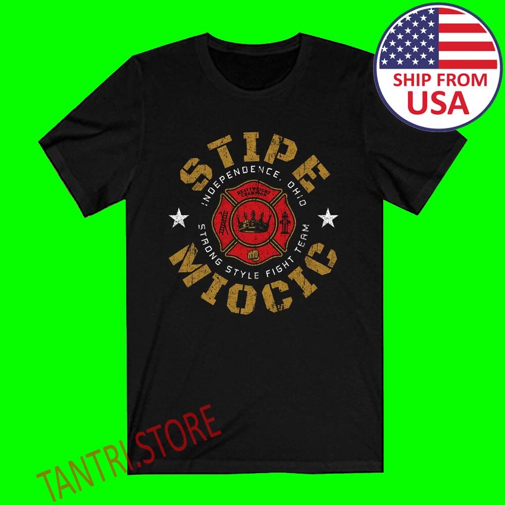 

Stipe Miocic MMA Fire Fighter Style Men s Black Size S to 3XL 3XL