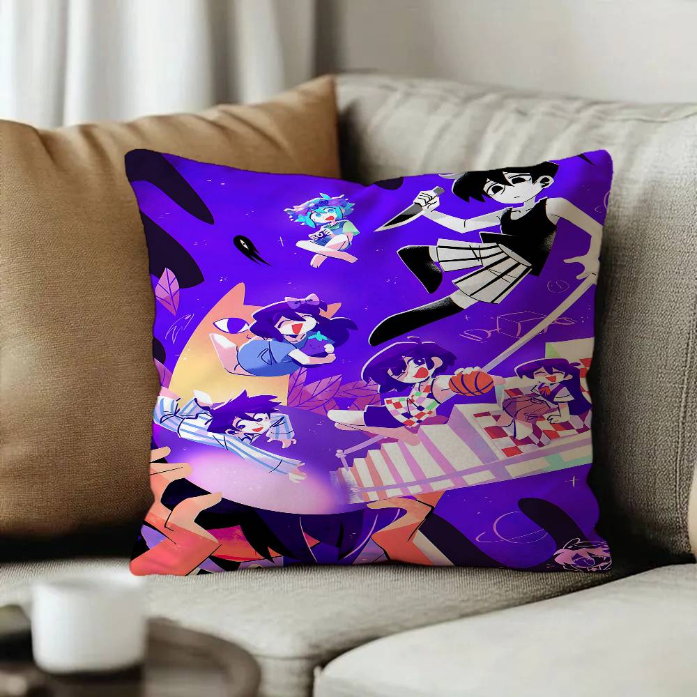 Classic Hot Horror Video Game Omori Cushion Cover Pillow Cover Decor Pillowcase Printed Cushion Case for Couch