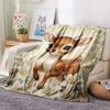 1 ks Flanelová deka s kresleným potiskem, Vysoce kvalitní, Pohodlná pro všechna roční období, Domácí dekorace, Teplo a pohodlí, Perfektní jako vánoční dárek k narozeninám