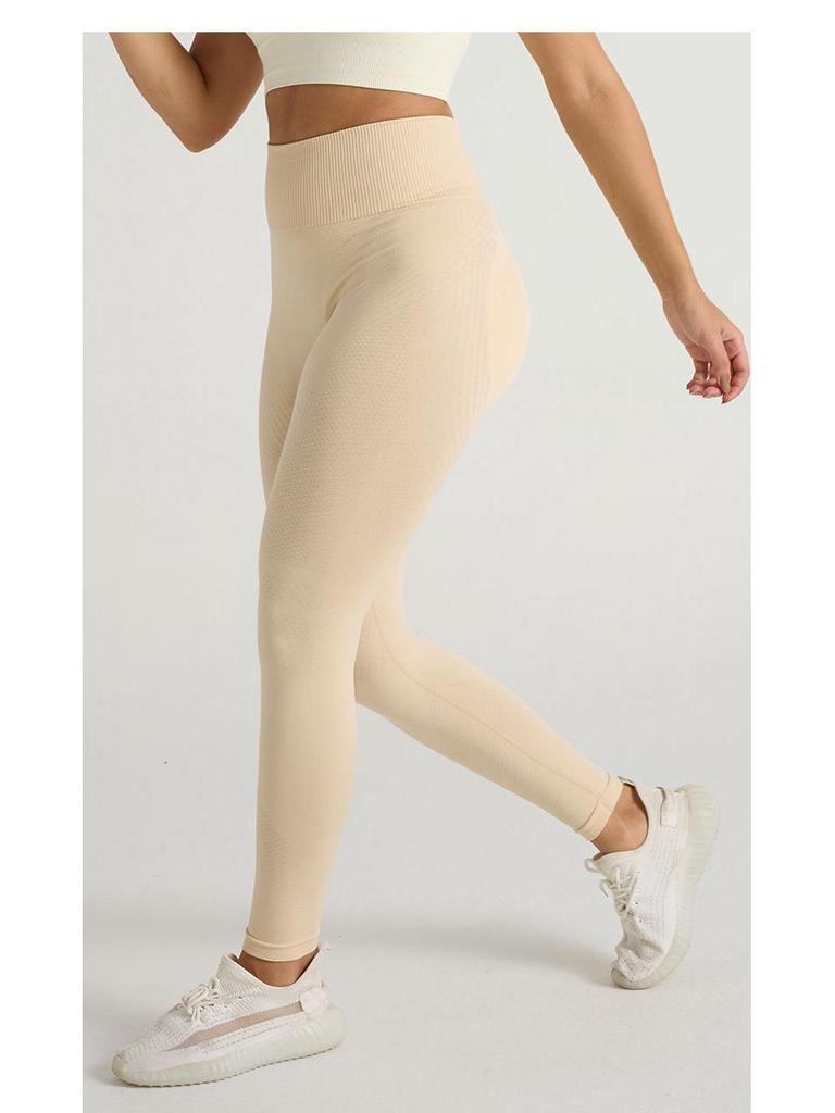 Europäische & Amerikanische High Waist Pfirsich Po-Lifting Yoga-Hose - Herbst/Winter Fitness-Leggings mit Hoher Elastizität
