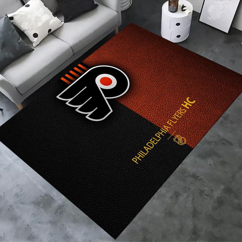 Philadelphia Flyers Art Carpet Rug for Living Room Bedroom Home Sofa Decoration,Kids Play Non-slip Floor Mat