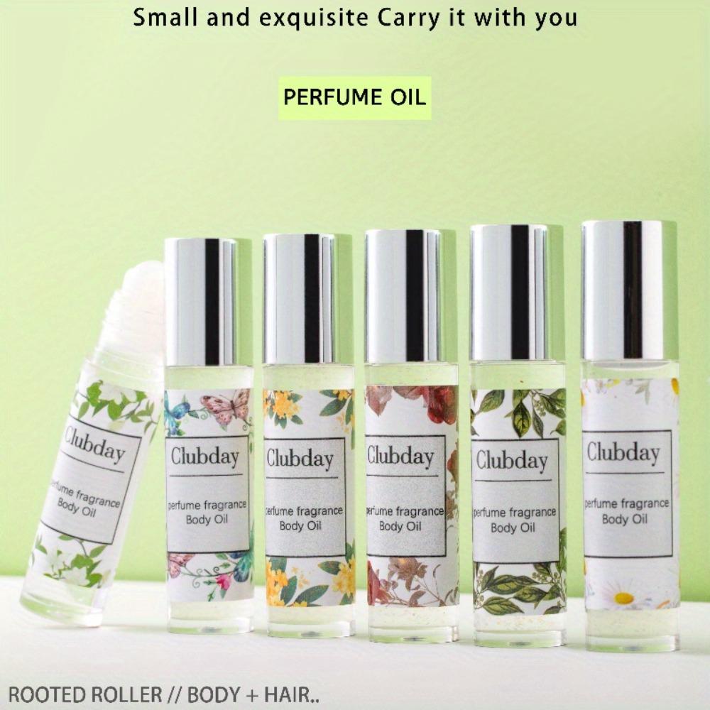 Long-lasting floral scent, moisturizing and fine shimmer. Brightening and highlighting body oil. Roll-on design for easy application