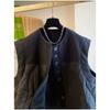 Fashionable Loose Wool Blend Vest Women Autumn Winter Sleeveless Quilted Outerwear Casual Waistcoat