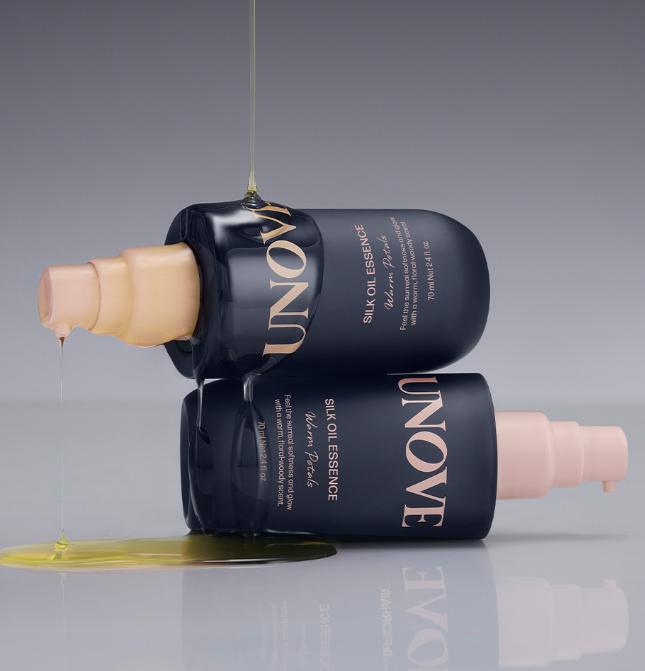 Unove Silk Oil Hair Essence 70ml – Tender Bloom / Warm Petal