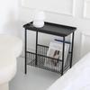 Danish Design/ins Style Sofa Side Table Wrought Iron Corner Table Nordic Bedside Storage Small Table Coffee Table Rack