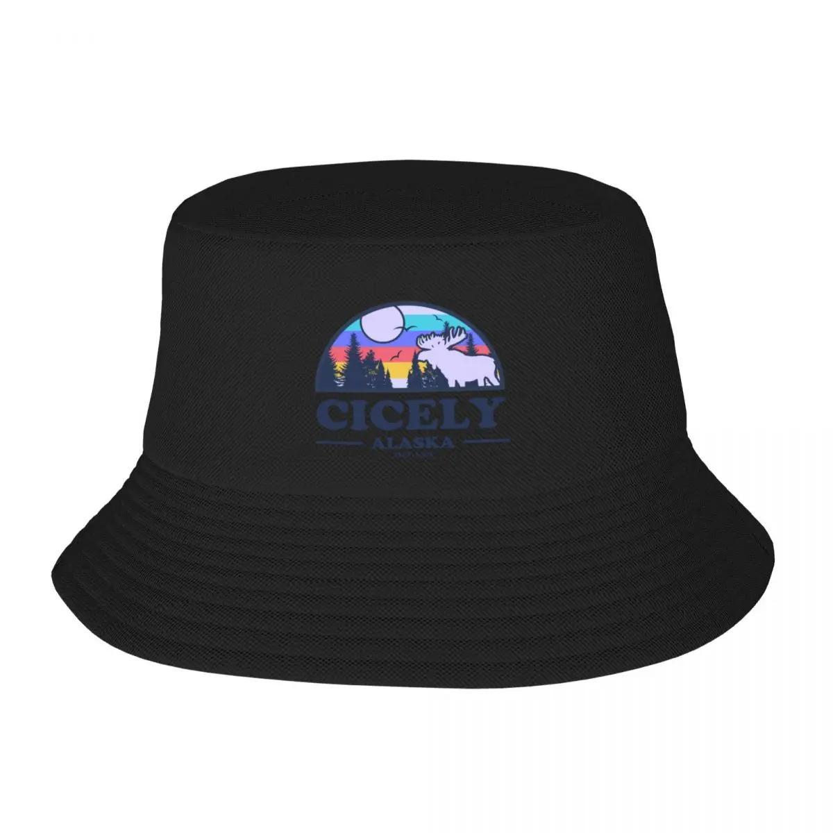 New Cicely Alaska Bucket Hat Sun Hat Rugby Wear Unisexs Hats Womens