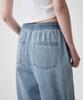 MUSINSA STANDARD WOMAN Women'S Lightweight Wide Elastic Denim Pants [Light Indigo]