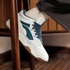 Li Ning Yue Bai Hi Casual Versatile Thick Sole Non-Slip Wear-Resistant Breathable High-Top Skate Shoes Men Sneakers White Green AGCU347-1