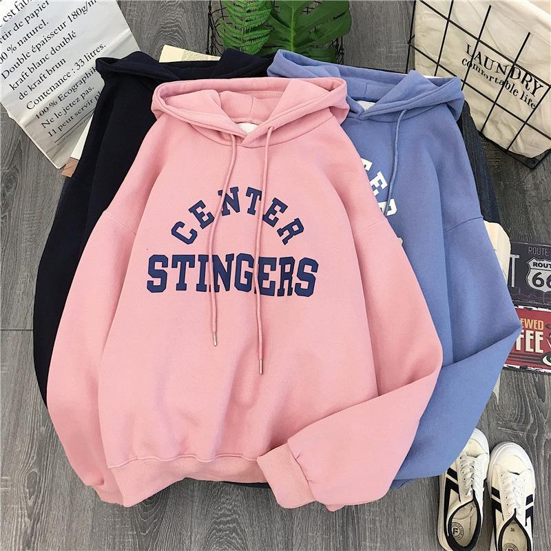 Fleece thickened sweater women's casual versatile autumn and winter loose hoodie jacket