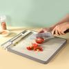 1PC household standing leak-proof multifunctional chopping board with sharpener and non-slip double-sided chopping board.