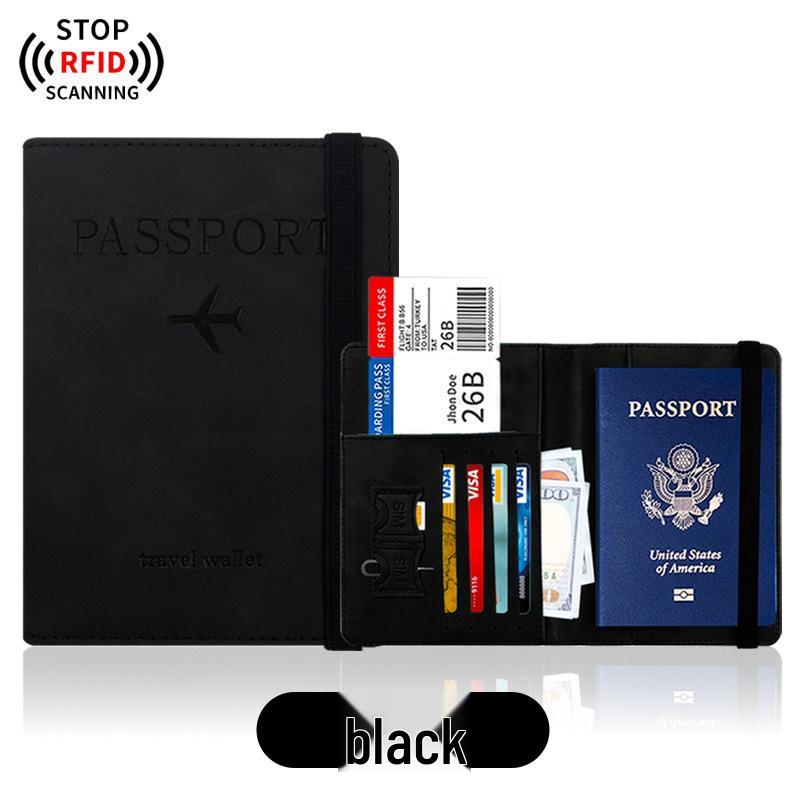 PU Leather Cross-Border Travel Passport Holder & Document Protector