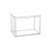 Transparent Acrylic Desktop Display Cabinet - Dustproof Large Capacity Bookshelf, Cd Album Book Magazine Sorting Storage Box