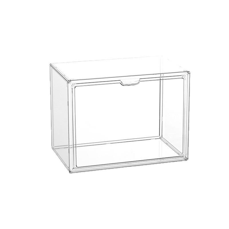 Transparent Acrylic Desktop Display Cabinet - Dustproof Large Capacity Bookshelf, Cd Album Book Magazine Sorting Storage Box
