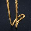 7mm Punk Male Gold Silver Color Stainless Steel Thick Cuban Link Chain Necklace for Men Women Vintage Fashion Jewelry Gifts