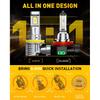 AUXITO H11 LED Bulb H8 Bulbs, 900% Brighter H8 H9 Light Bulbs, Plug N Play, Long Lifespan, No Flicker, 99% Compatibility, 2PCS