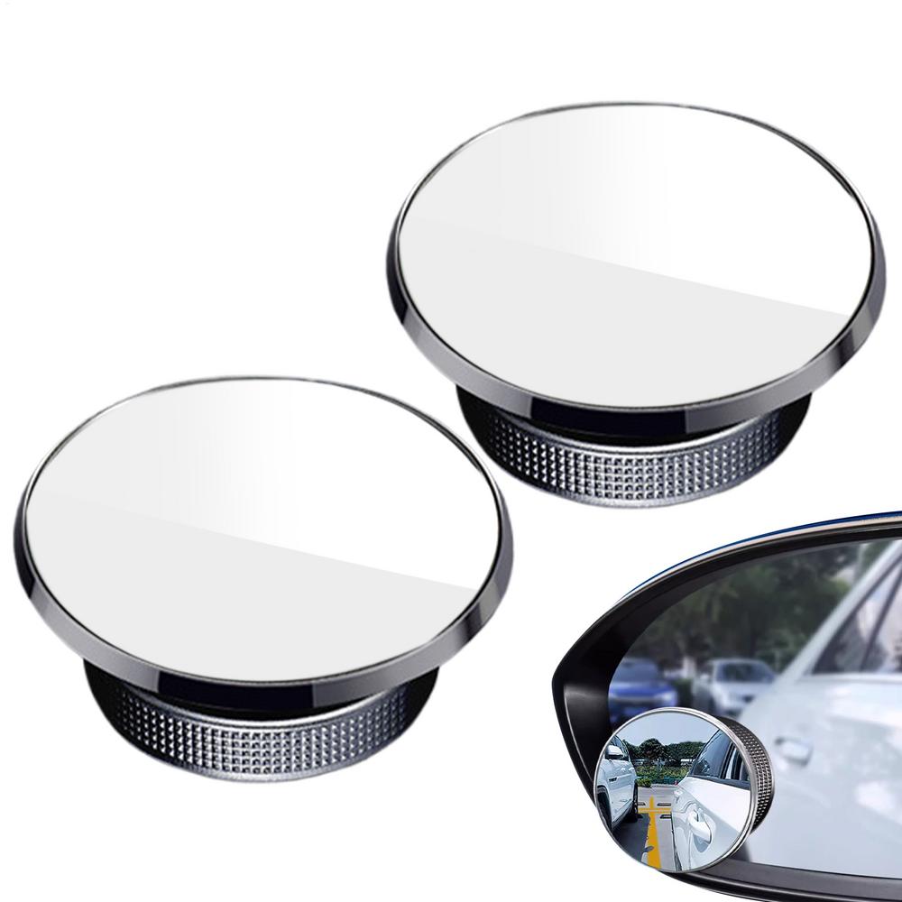 Convex Mirror Car 2 Pieces Wide Angle Side Rearview Mirror 360 Degree Adjustable Suction Cup Auxiliary Exterior Automotive
