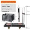 Lightweight Foldable Flatbed Trolley Hand Truck - Silent Portable Cart for Easy Cargo Transport