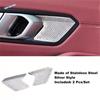 Stainless Steel Car Inner Handle Bowl Audio Tweeter Speaker Loudspeaker Cover Trim Accessories For BMW 3 Series G20  - 2024