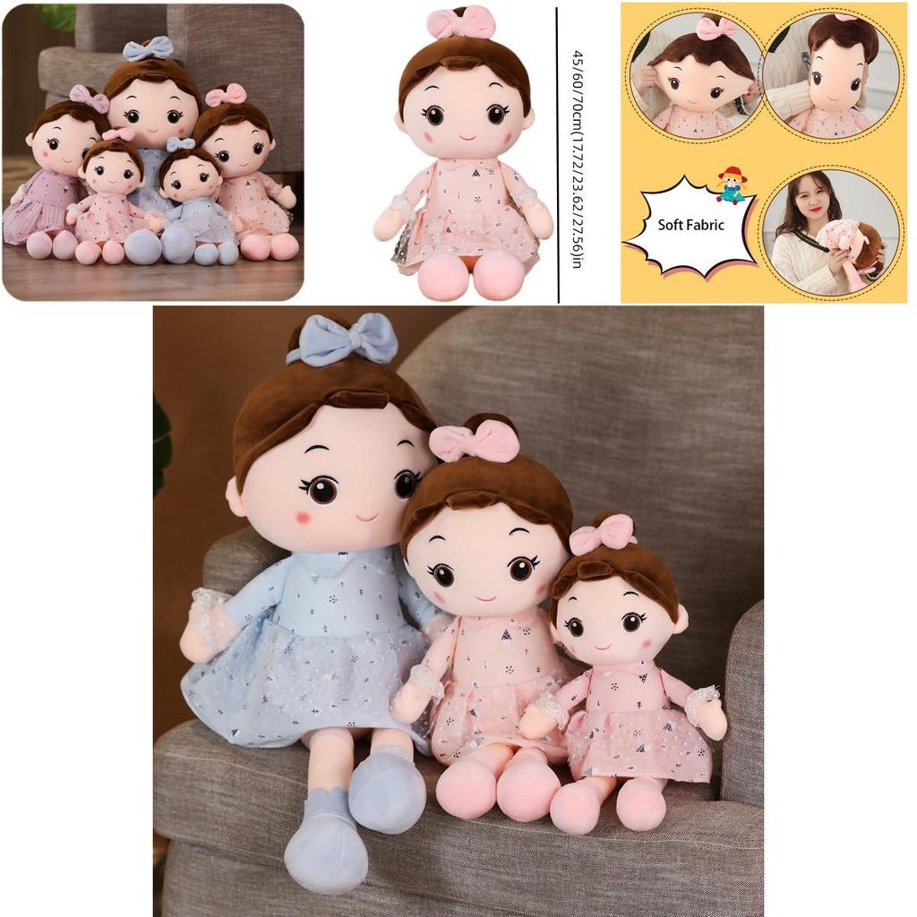 Plush Girl Doll With Cotton Filling For Kids Play And Collection