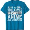Japanese Manga Drawing Otaku Gift Anime Girl T-Shirt