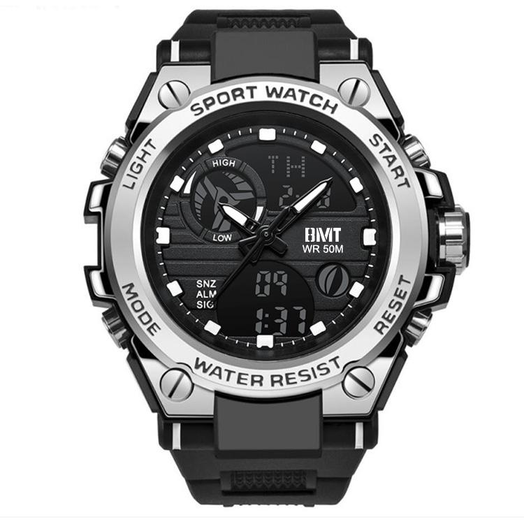 Men's Luxury Waterproof Unisex Digital Wrist Watches Colorful Analog Digital Alarm Gold Sports Style Students Adults 5ATM