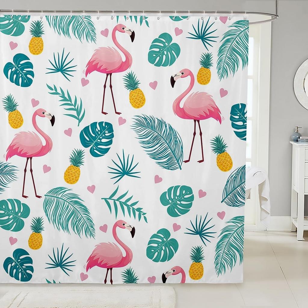 Puppy Shower Curtain Set Cartoon Corgi Shower Curtain for Teens Boys,Lovely Pup Dog Bath Curtain Doggy Cute Pet Toilet Lovely