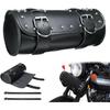 Motorcycle Tool Bag Universal Fork Bag PU Leather Saddlebag Front Fork Handlebar Sissybar Storage Roll Pouch for Harley Davidson Dyna Softail