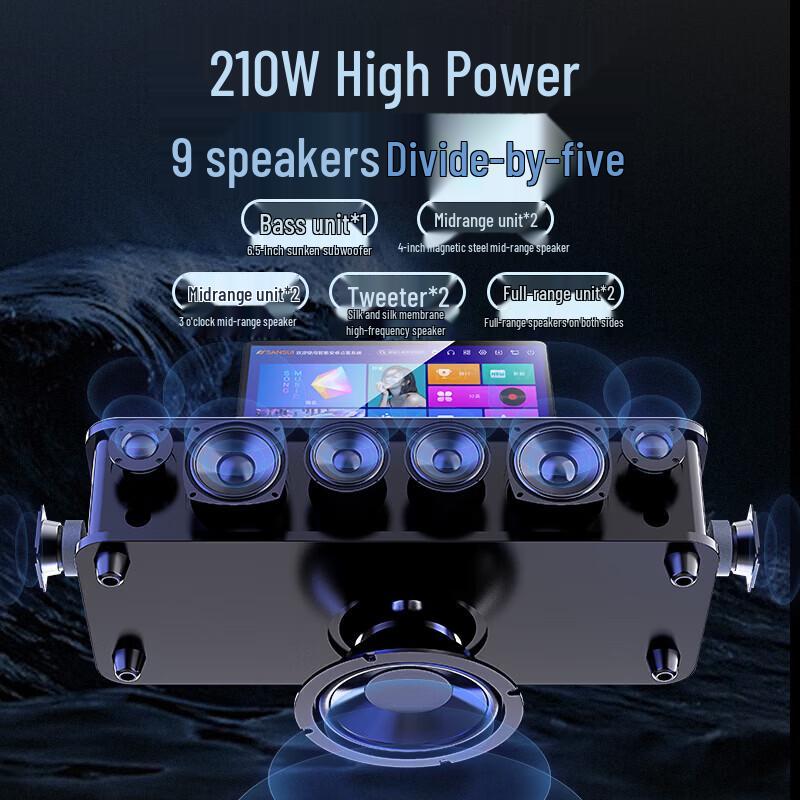 SANSUI Home KTV Karaoke Audio System CN plug (adapter included)