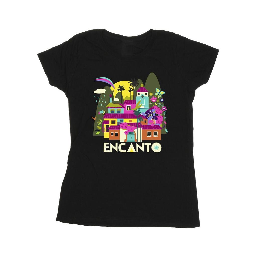 Disney T-shirt in Cotone Encanto Molte Case da Donna