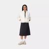 Carhartt WIP Fw24 W Norris Jacket Square Tag Chest Pocket Adjustable Cuffs And Hem Drop Shoulder Loose Jacket Women Jacket Wax-White I033568-D6-02