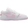 Air Jordan 1 Low GS Pink Foam Kids Sneakers Fire-Red White 553560-608