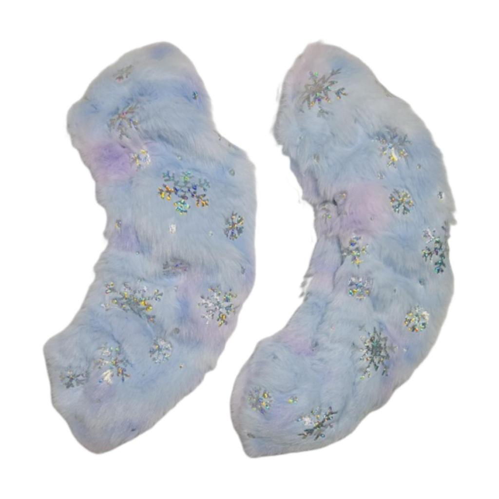Artistic Figure Skate Blade Guards Flannel Plush Cover Protection for Ice Skates Hockey Adults Kids