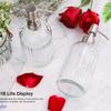 Transparent Glass Soap Dispenser, Suitable for Both Kitchen and Bathroom Use, Hand Sanitizer, Shower Gel, Shampoo Bottle, Reusab
