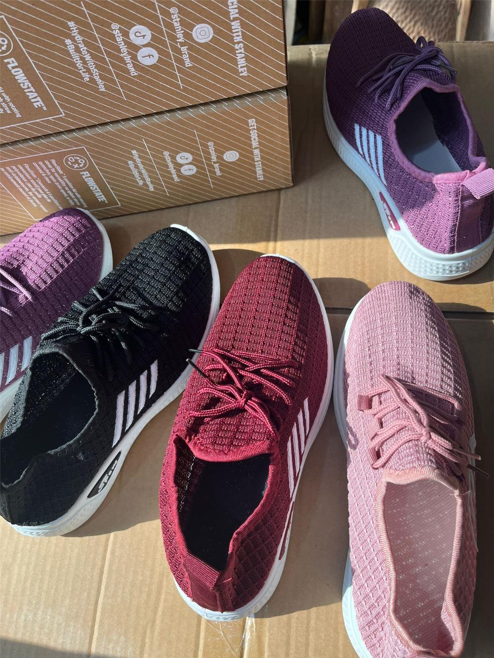 

Fashionable sports shoes for women, thick and breathable soft soled mesh, lightweight casual shoes, trendy coconut shoes 39 рожевий