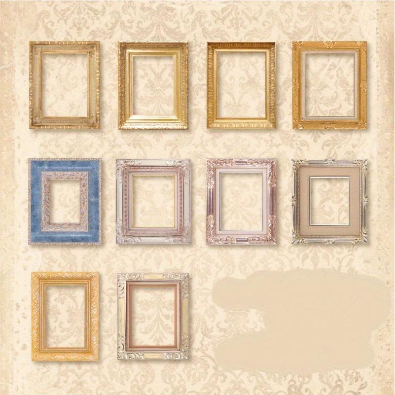 Vintage Romantic Photo Frame Hollow Out Border Material DIY Scrapbooking Base Collage Diary Photo Album Gift Decoration