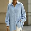 2026 Damen Eleganter Einfarbiger Knopf Langarm Woll Cardigan Pullover