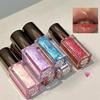 Sparkle Long-Lasting Lip Gloss Moisturizing Non-Fading Liquid Lipstick Clear Watery Lip Oil for Women