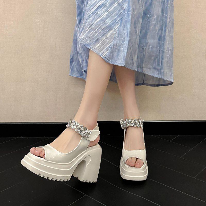 Krazing Pot из коровьей кожи с открытым носком — фото 10