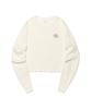 LEE Women'S Round Neck Scallop Knit Ivory