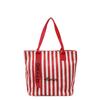 Hot-selling striped canvas bag women's new large-capacity class tote bag shoulder tote bag