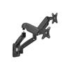 Aisens Soporte de Pared Pro Contrapeso Giratorio e Inclinable para Monitor/TV 2 Brazos 9Kg 17-32" Negro