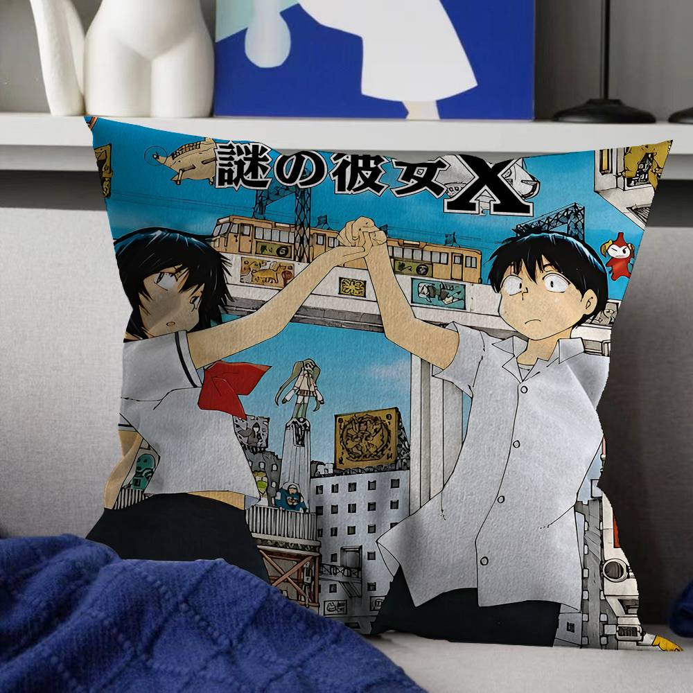 Mysterious Girlfriend X Urabe Mikoto Kussenhoes Kussensloop Woonkamer Bank Huisdecoratie Op Maat