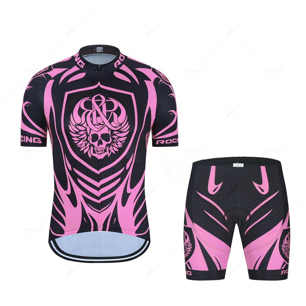 2026 Radtrikot 19D Set MTB Fahrradbekleidung Schnelltrocknend Fahrradkleidung Ropa Ciclismo Herren Kurz Trikot Trägerhose Anzug