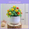 Green Simulated Plants Apples Oranges Cherries Potted Plants Desktop Decor Plant