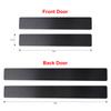 4Pc Black Car Door Stickers Carbon Fiber Plate Car Sticker Sill Scuff Cover Anti Scratch Decal Universal For All