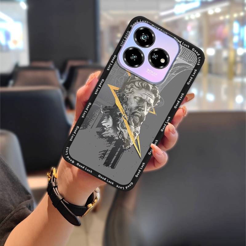 Phone Pouch Silicone Phone Case For ZTE Blade V60 Design/Axon 60 Lite Anti-dust Cartoon Dirt-resistant Anti-knock TPU
